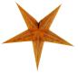 Preview: Baby Curves orange / Glitter - Foldable glowing Paperstar with 5 points, 40 cm